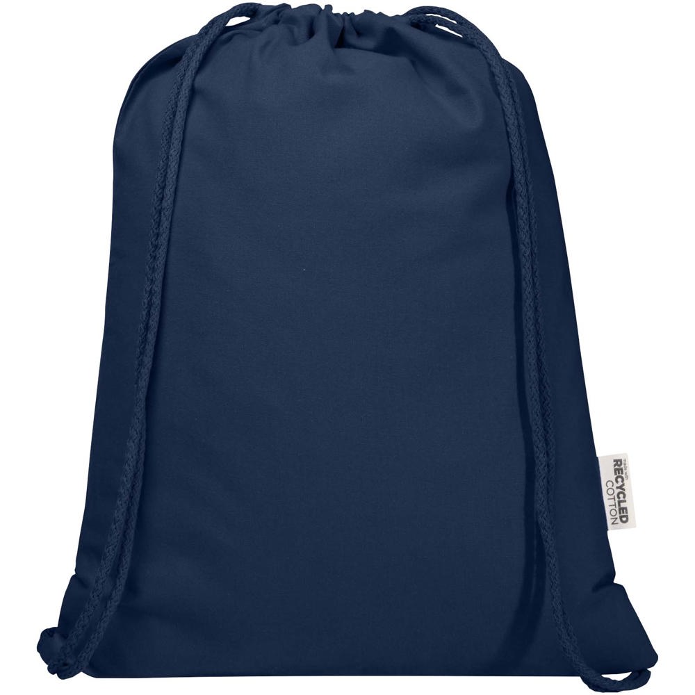 Borsa con cordoncino in materiale riciclato GRS da 140 g/m² Oregon Blend - 5L