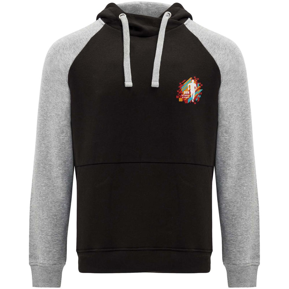 Felpa con cappuccio unisex bicolore Badet