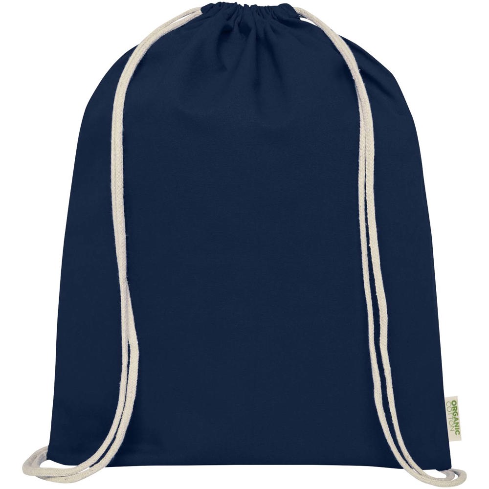 Borsa con cordoncino in tessuto biologico certificato OCS da 140 g/m² Odisha  - 5L