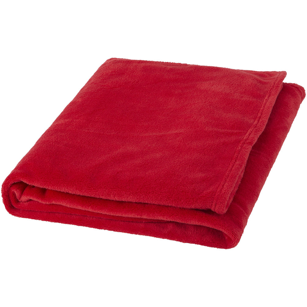 Coperta in fleece extra morbida Bay - Rosso