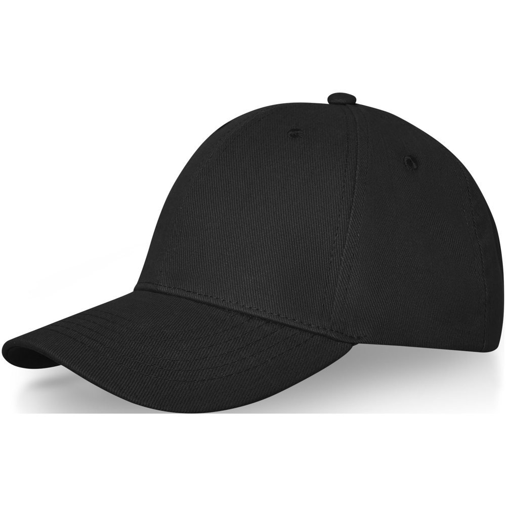 Cappellino Davis a 6 pannelli - Nero
