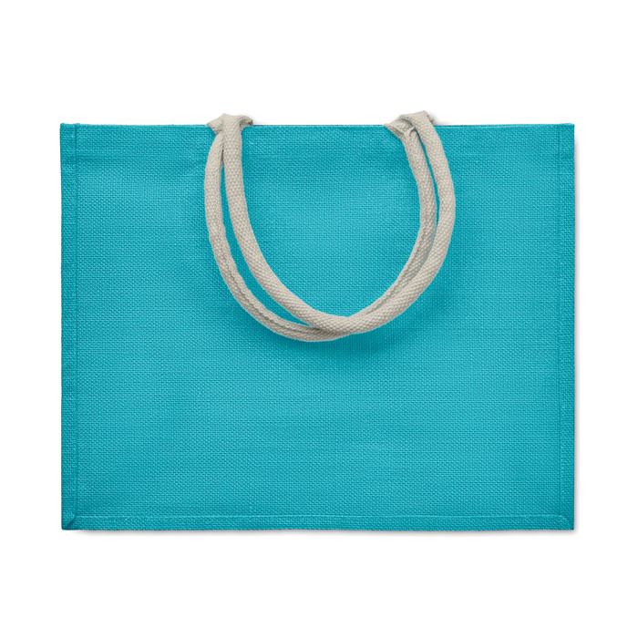 AURA - Borsa in iuta. Manici in cotone