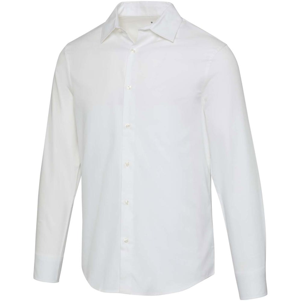 Camicia in twill da uomo Citrine - Bianco