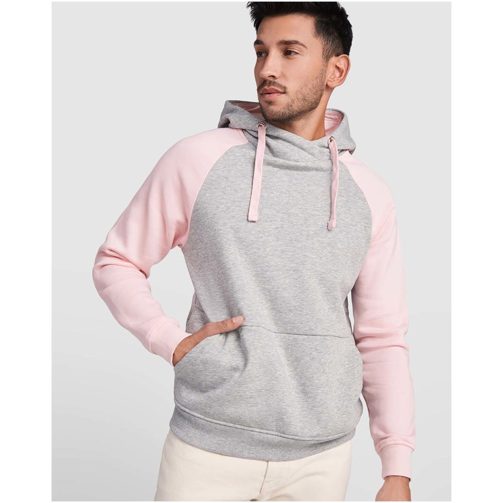 Felpa con cappuccio unisex bicolore Badet