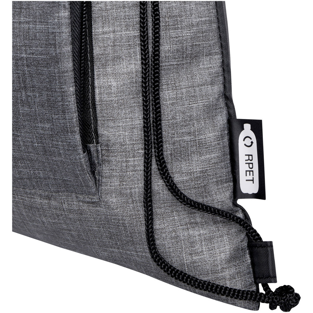 Borsa pieghevole con coulisse in materiale riciclato Ash - 7L