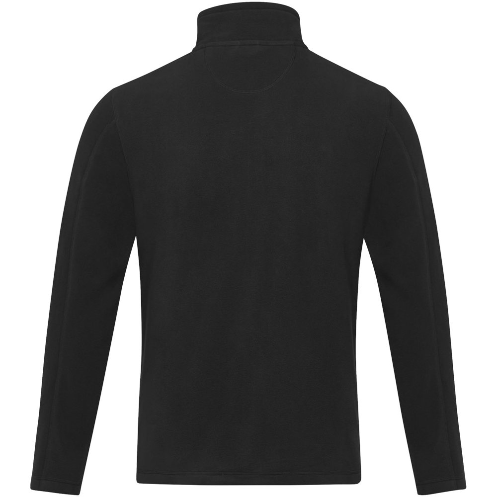 Giacca da uomo in pile con zip integrale in materiale riciclato certificato GRS Amber