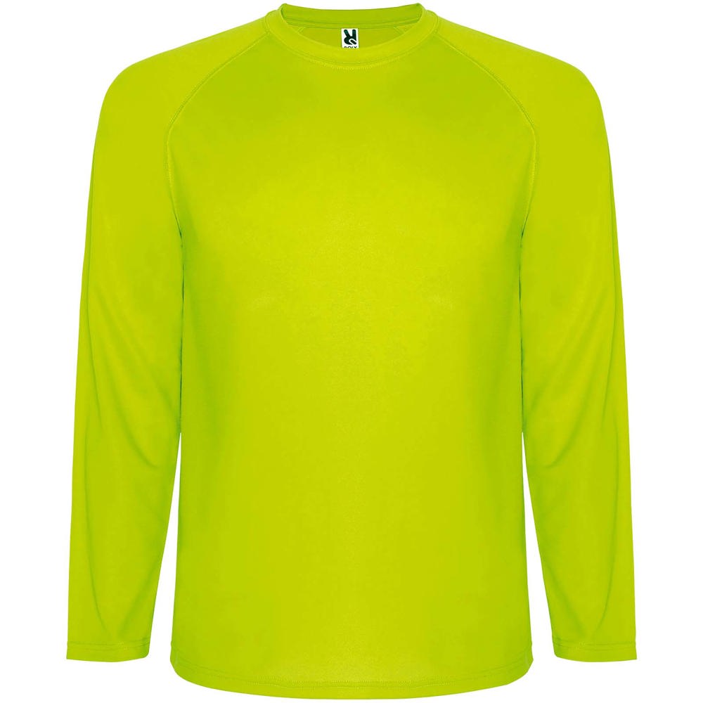 Maglietta sportiva Montecarlo a manica lunga da uomo - Giallo Fluo