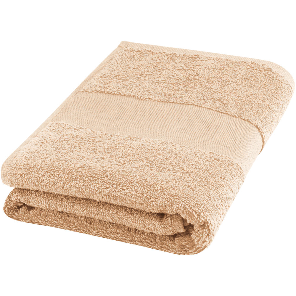 Asciugamano 50 x 100 cm in cotone da 450 g/m² Charlotte - Beige