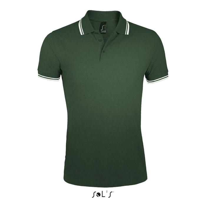 PASADENA MEN - PASADENA POLO UOMO 200 - Forest Green/White