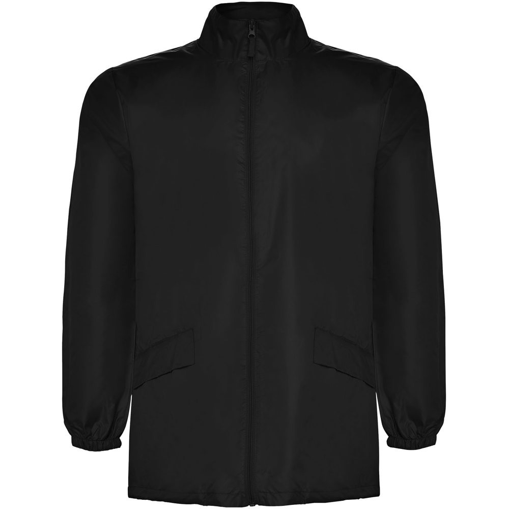 Giacca impermeabile leggera unisex Escocia - Nero
