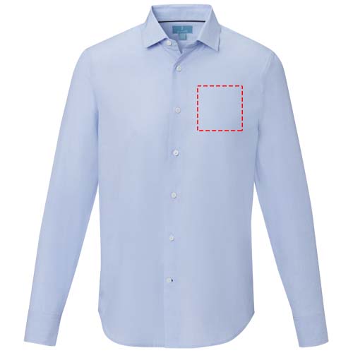 Camicia a maniche lunghe da uomo in tessuto biologico Cuprite