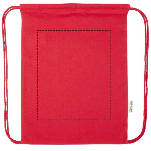 Borsa con cordoncino in materiale riciclato GRS da 180 g/m² Peru Blend - 5L