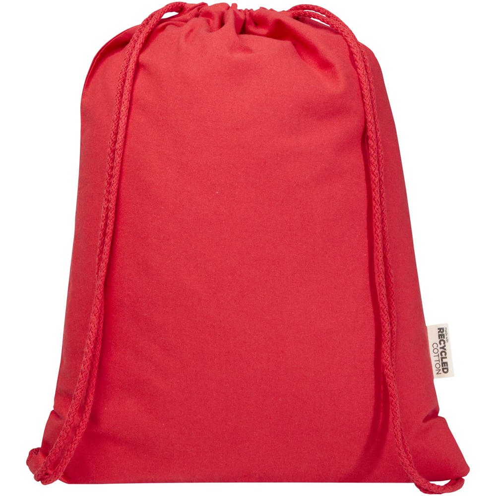 Borsa con cordoncino in materiale riciclato GRS da 180 g/m² Peru Blend - 5L