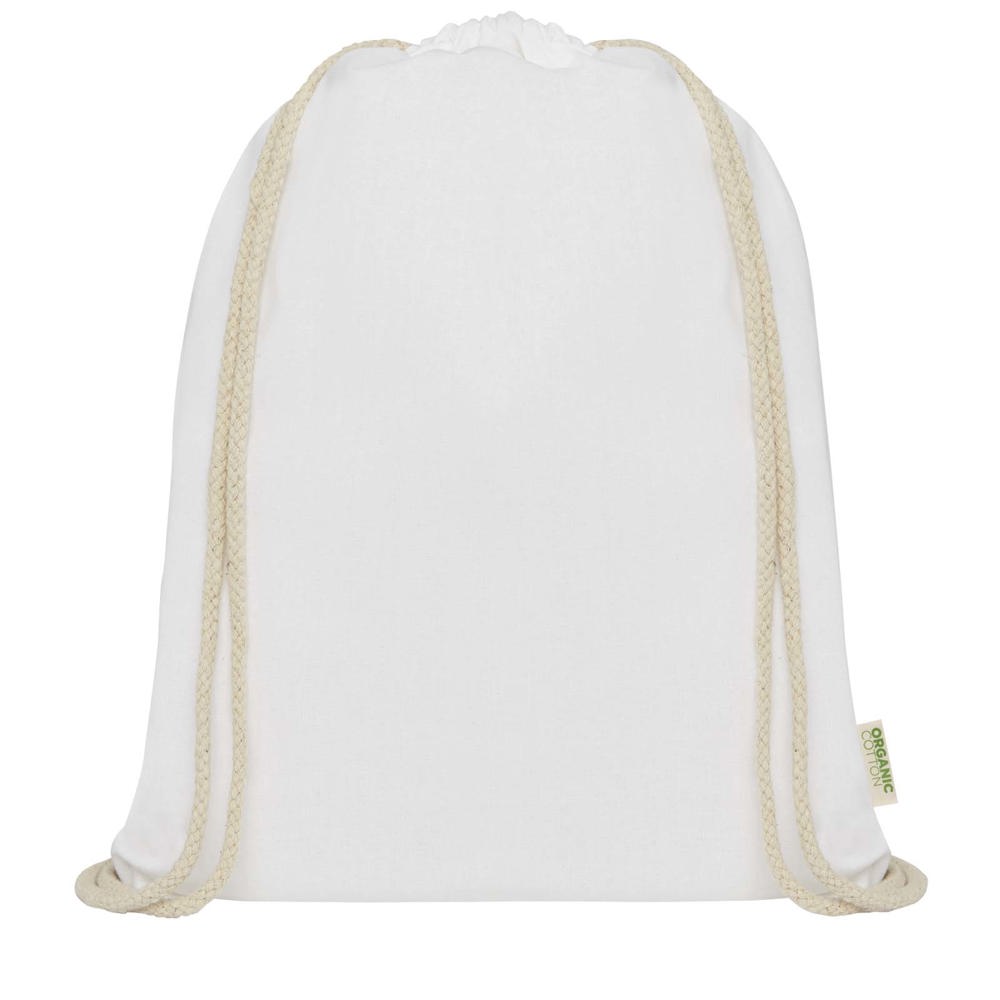 Borsa con cordoncino in tessuto biologico certificato OCS da 140 g/m² Odisha  - 5L