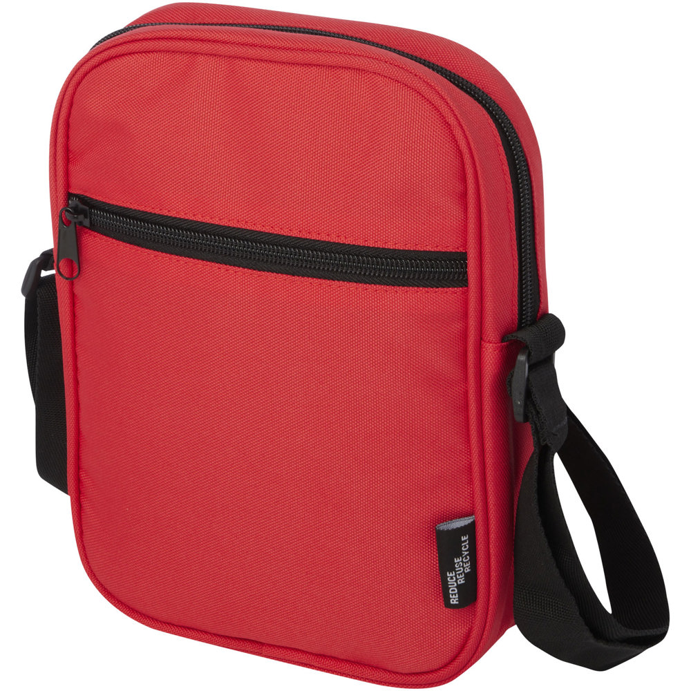 Borsa a tracolla in materiale riciclato certificato GRS Byron 2l - Rosso