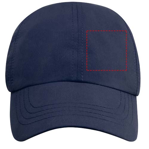 Cappellino cool-fit a 6 pannelli in materiale riciclato certificato GRS da 110 g/m² Mica