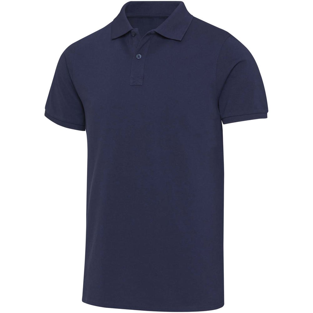 Polo a maniche corte unisex in tessuto biologico riciclato certificato OCS da 220 g/m² Beryl - Navy