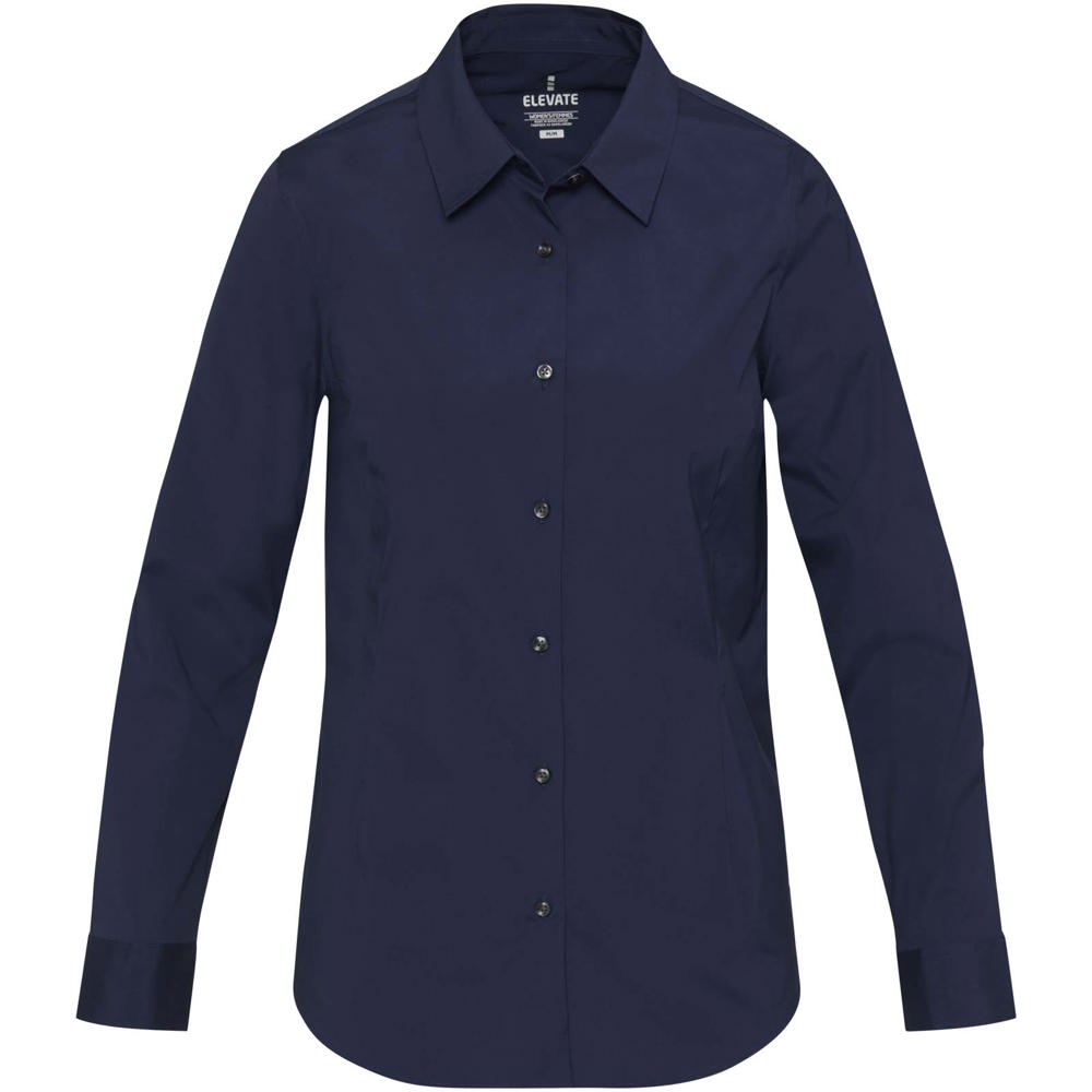 Camicia in tessuto di popeline da donna Carnelian