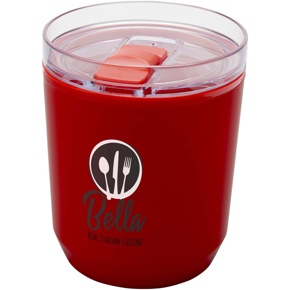 Bicchiere a doppia parete in plastica riciclata da 180 ml Hudson