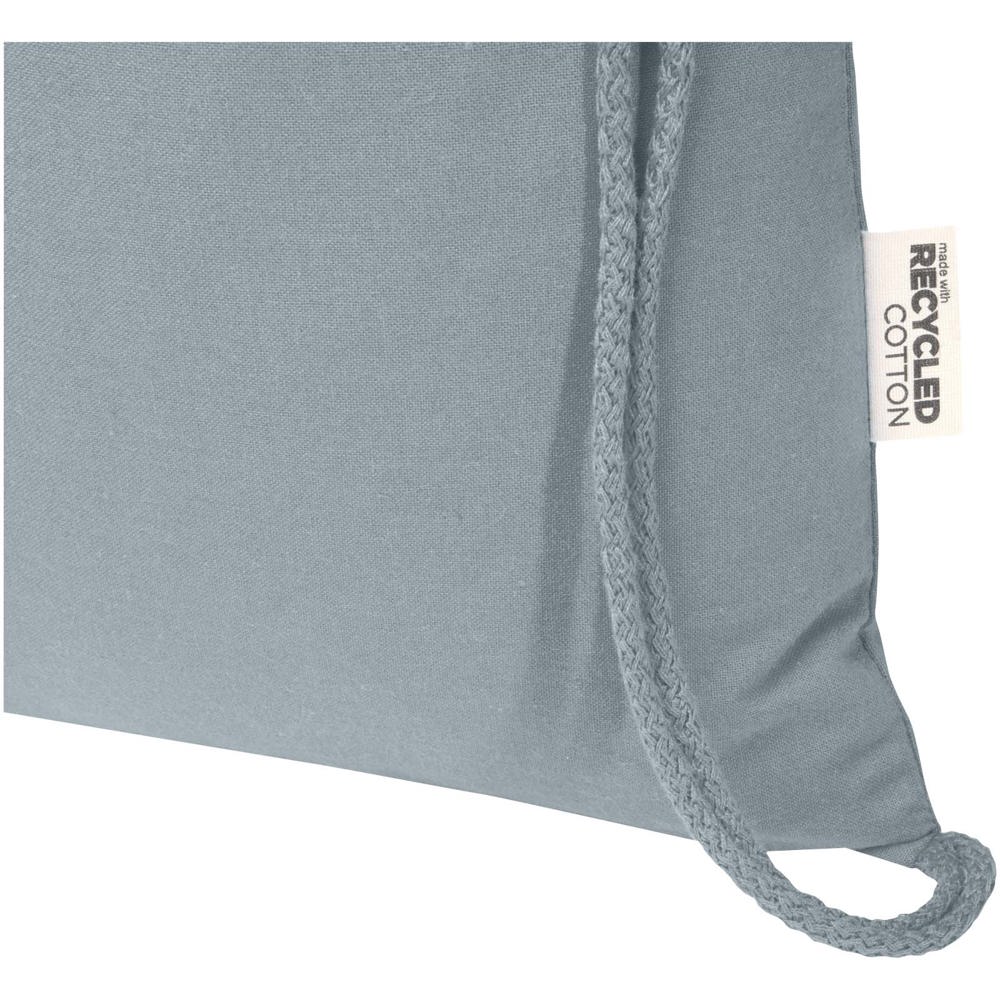 Borsa con cordoncino  in materiale riciclato GRS da 140 g/m² Oregon Blend - 5L