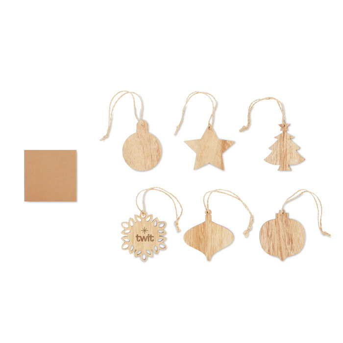 CHRISET - Set decorazioni natalizie in le