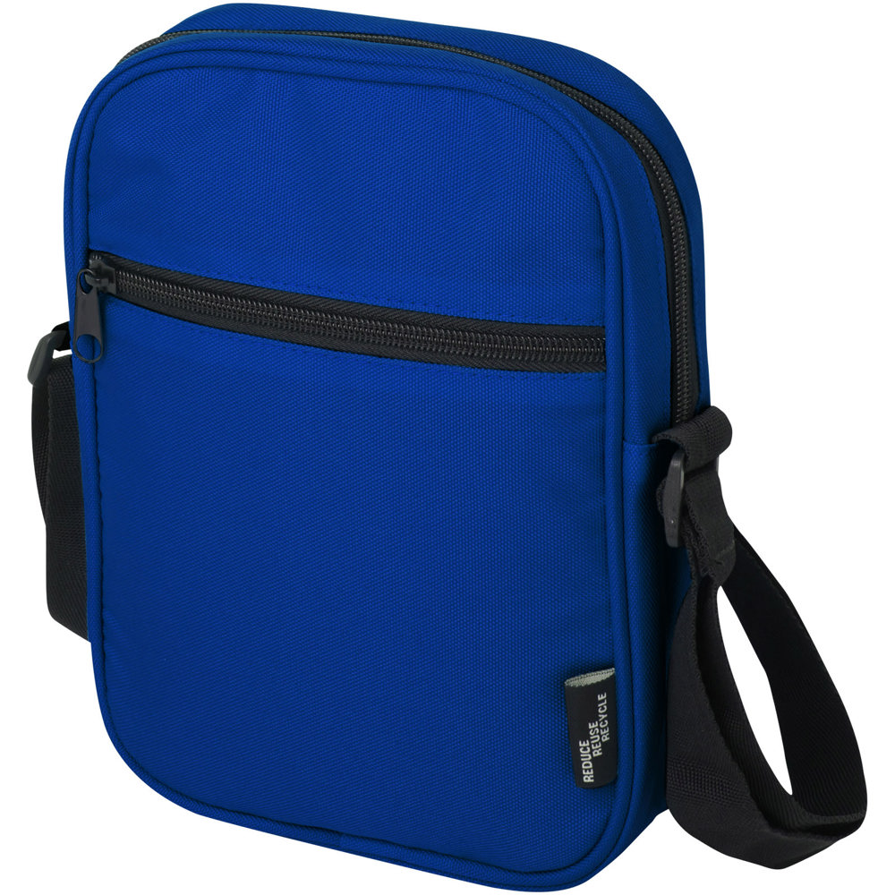 Borsa a tracolla in materiale riciclato certificato GRS Byron 2l - Blu royal