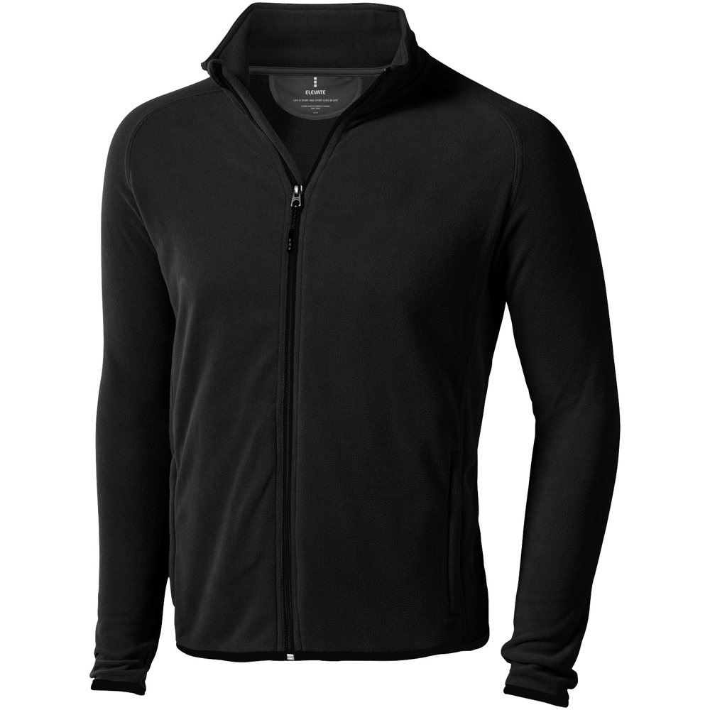 Giacca in microfleece Brossard con zip intera da uomo - Nero