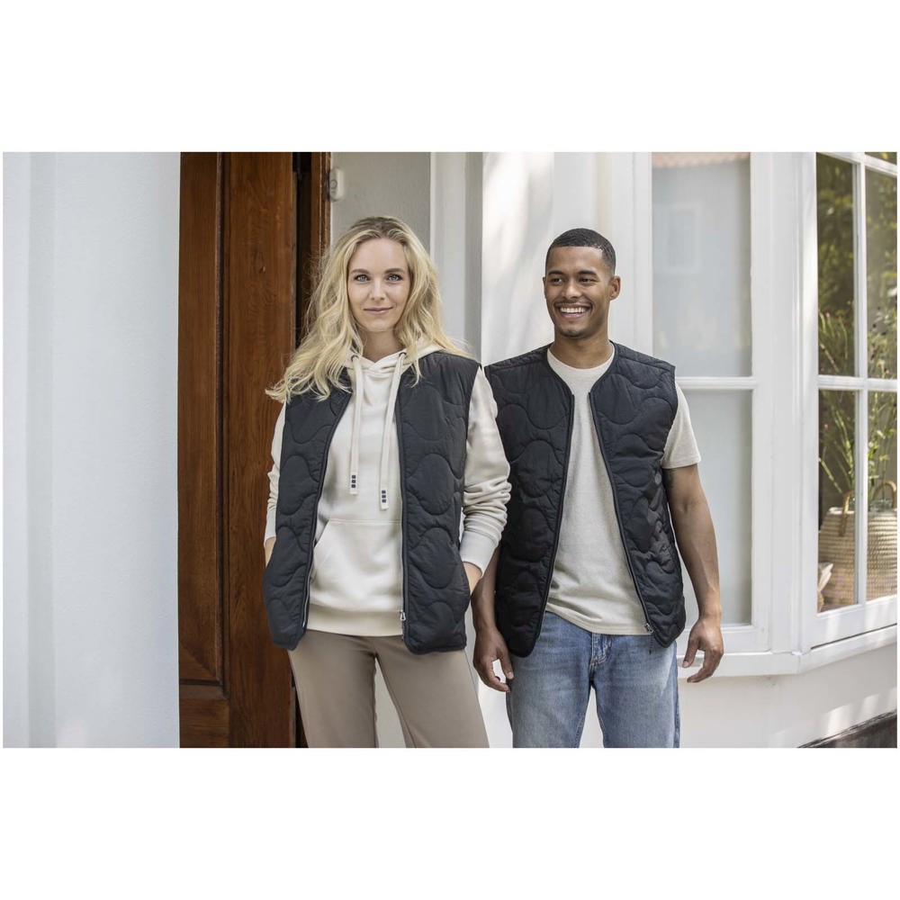 Smanicato trapuntato unisex in materiale riciclato certificato GRS Quartz