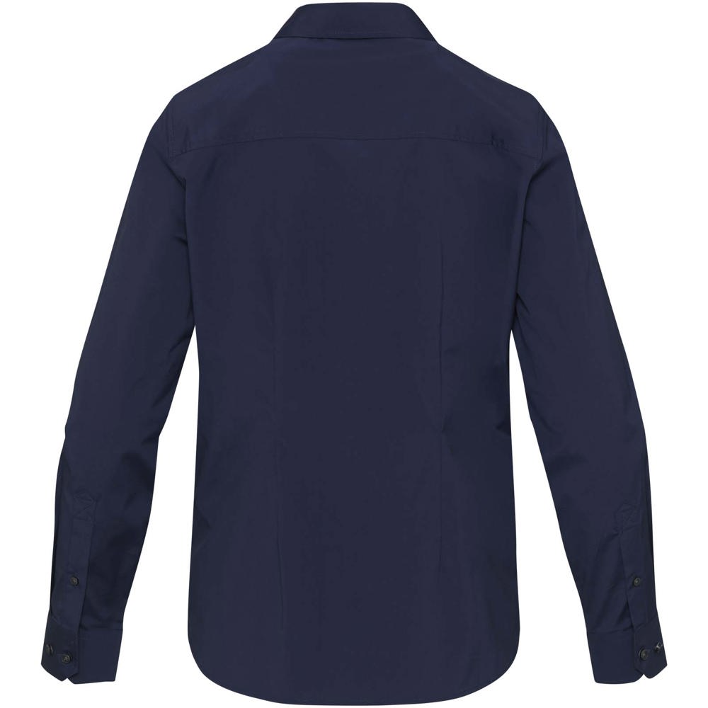 Camicia in tessuto di popeline da donna Carnelian