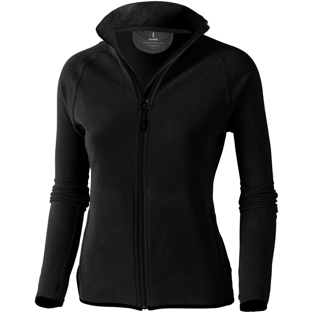 Giacca in microfleece Brossard con zip intera da donna - Nero