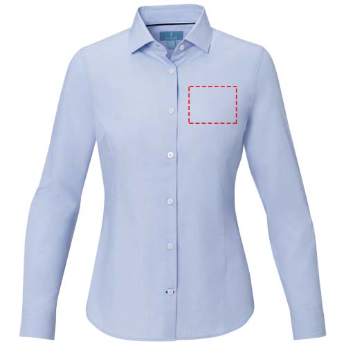 Camicia a maniche lunghe da donna in tessuto biologico Cuprite