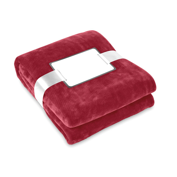 DAVOS - Coperta in pile - Borgogna