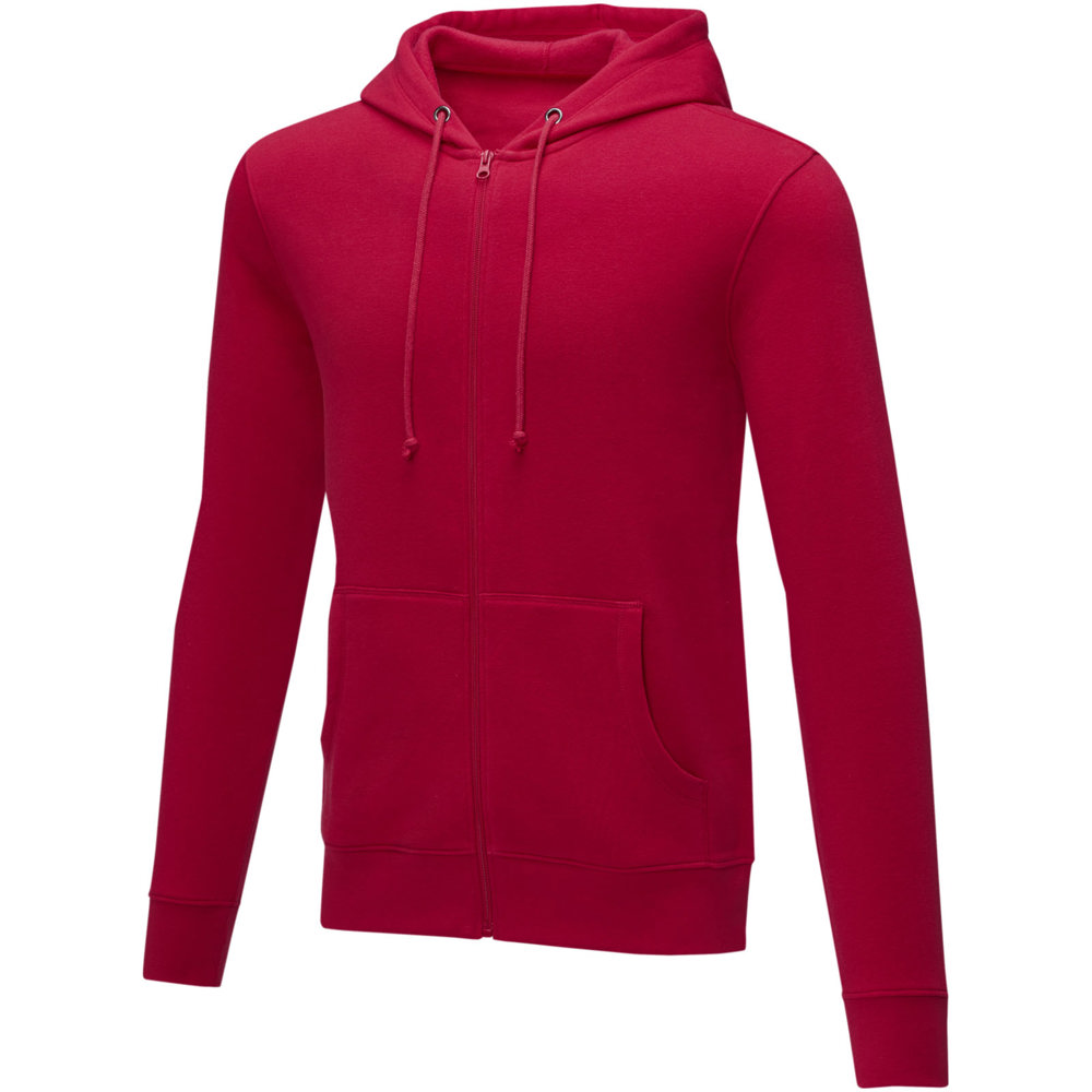 Felpa Charon con cappuccio full zip da uomo - Rosso