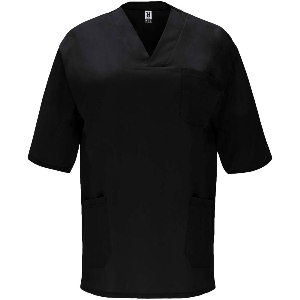 Casacca unisex a maniche corte in tessuto da 160 g/m² Panacea - Nero
