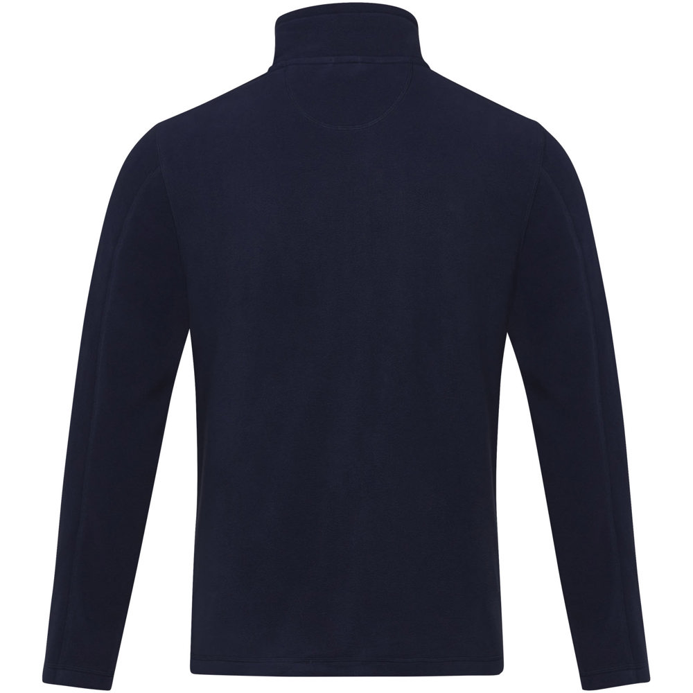 Giacca da uomo in pile con zip integrale in materiale riciclato certificato GRS Amber