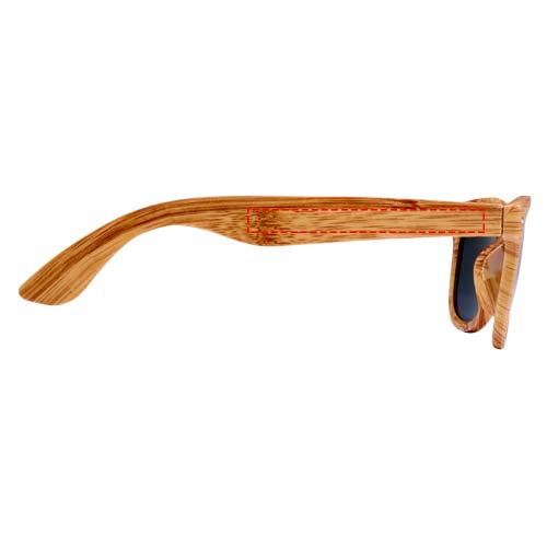 Occhiali da sole effetto legno Mira