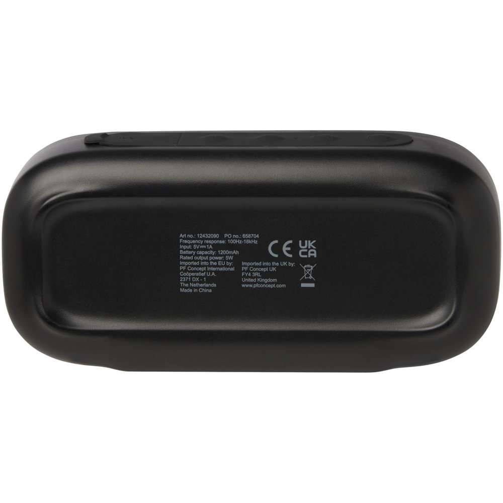 Altoparlante Bluetooth® IPX5 in plastica riciclata da 5 W Stark 2.0 