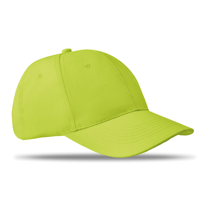 BASIE APOLLO - Cappellino 6 pannelli 160/gr - Lime