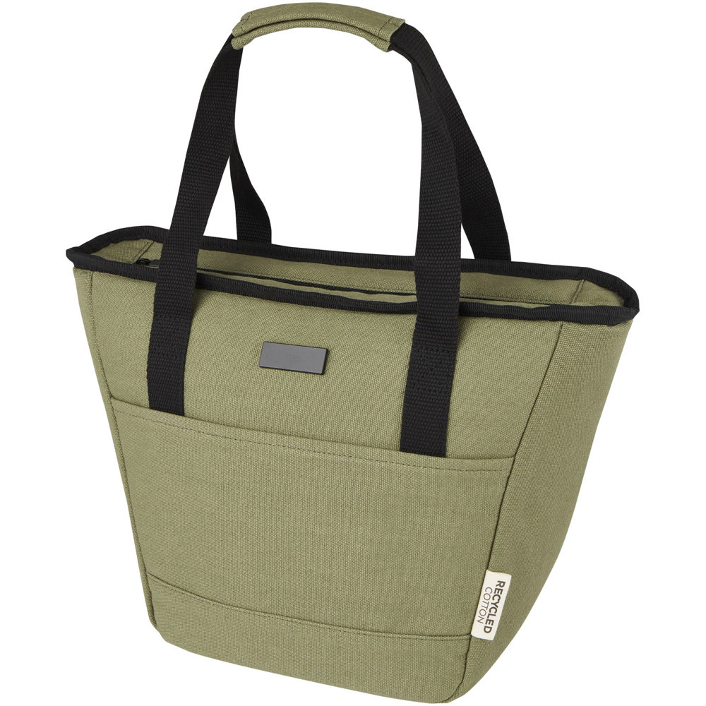 Borsa termica portapranzo per 9 lattine in canvas riciclato certificato GRS Joey - 6L - Oliva