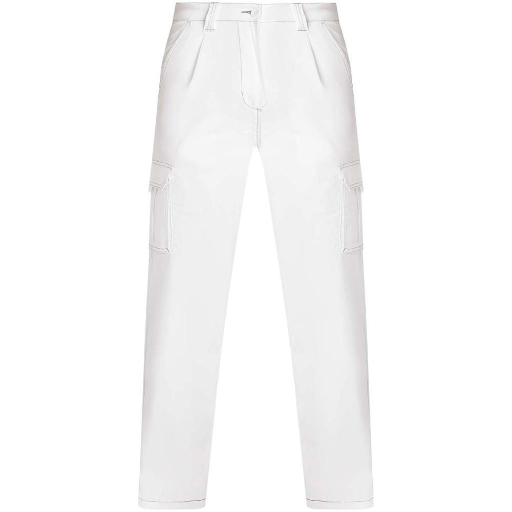 Pantaloni da lavoro con elastan da 250 g/m² Daily Stretch - Bianco