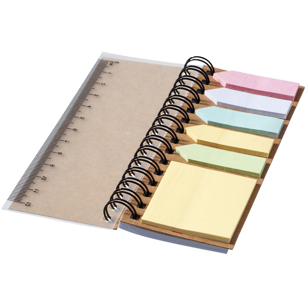 Blocco note a spirale con foglietti adesivi colorati Spinner
