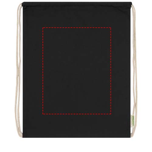 Borsa con cordoncino in tessuto biologico certificato OCS da 140 g/m² Odisha  - 5L