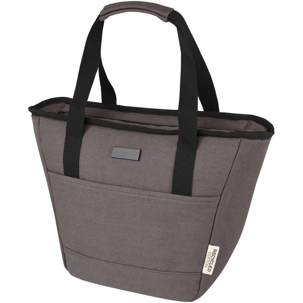 Borsa termica portapranzo per 9 lattine in canvas riciclato certificato GRS Joey - 6L - Grigio
