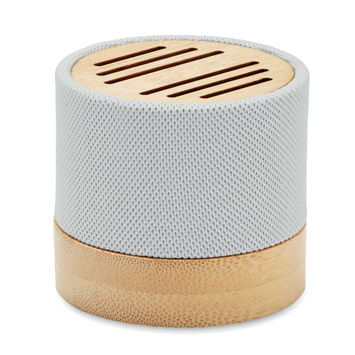 BOOL - Speaker wireless Bamboo RPET - Bianco