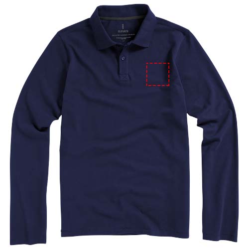 Polo Calgary a manica lunga da uomo