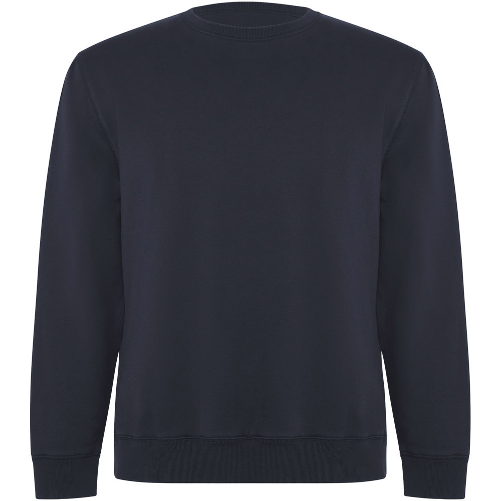 Maglione unisex a girocollo in cotone biologico Batian - Blu navy