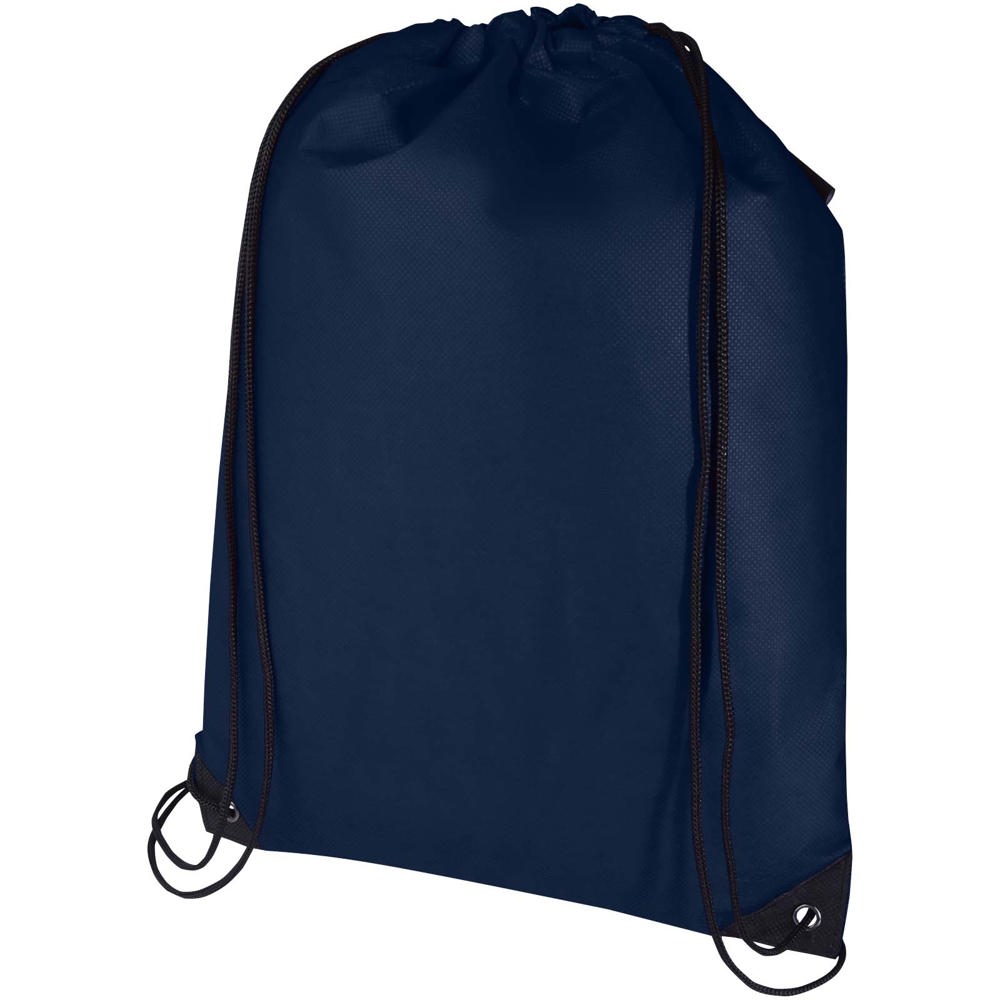 Borsa con coulisse in tessuto non tessuto riciclato certificato GRS Evergreen - 5L - Navy