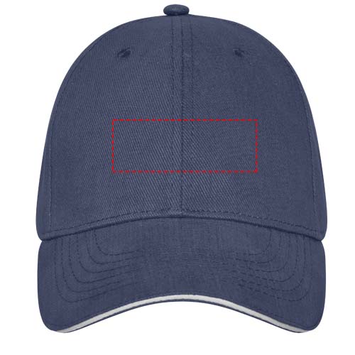Cappellino Darton a 6 pannelli con visiera a sandwich
