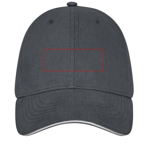 Cappellino Darton a 6 pannelli con visiera a sandwich