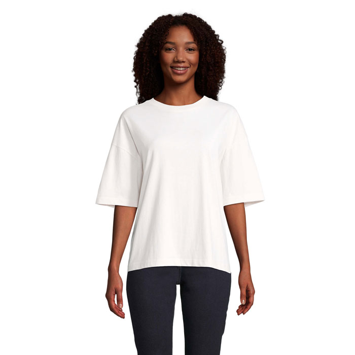 BOXY WOMEN - BOXY WOMEN T-SHIRT OVERSIZE - Bianco Sporco